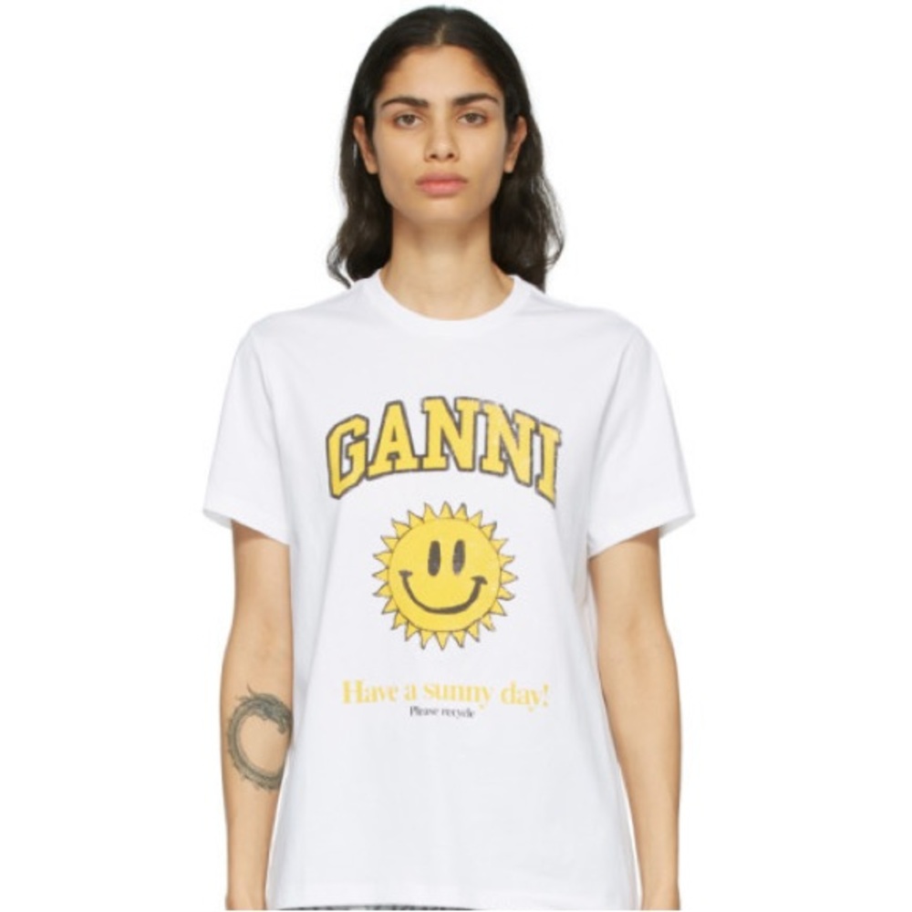 Ganni Have A Sunny Day Tshirt - Small